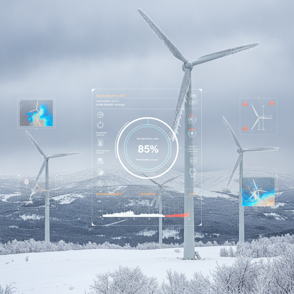 Smarte Sensoren: Früherkennung von Eisbildung an Windkraftanlagen